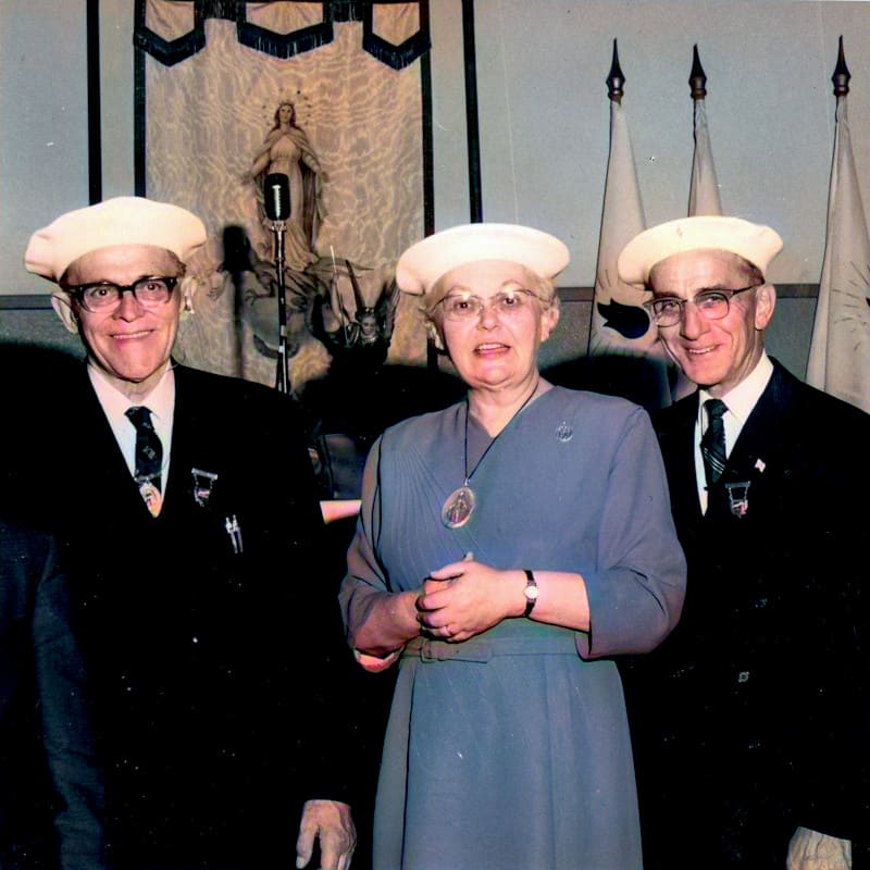 Louis Even, Gilberte Côté y Gérard Mercier